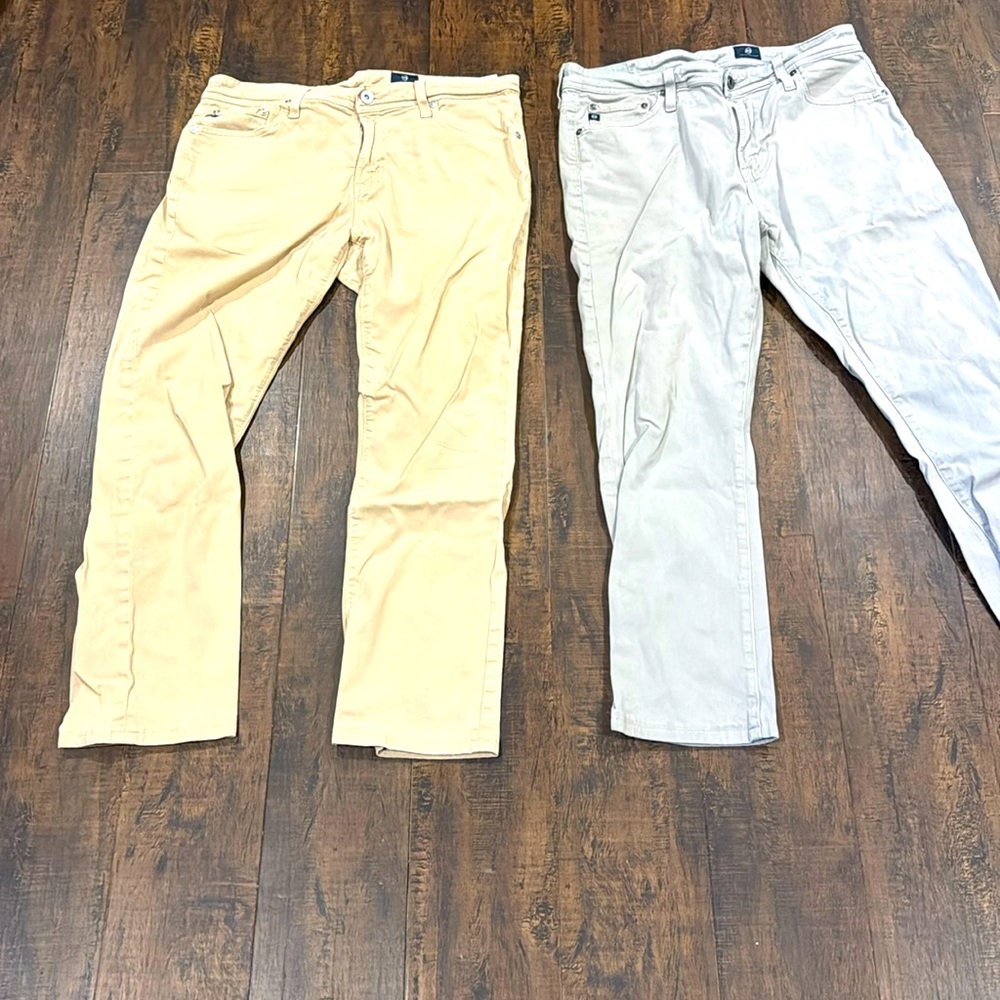 AG men pants33x32 gray, and khaki